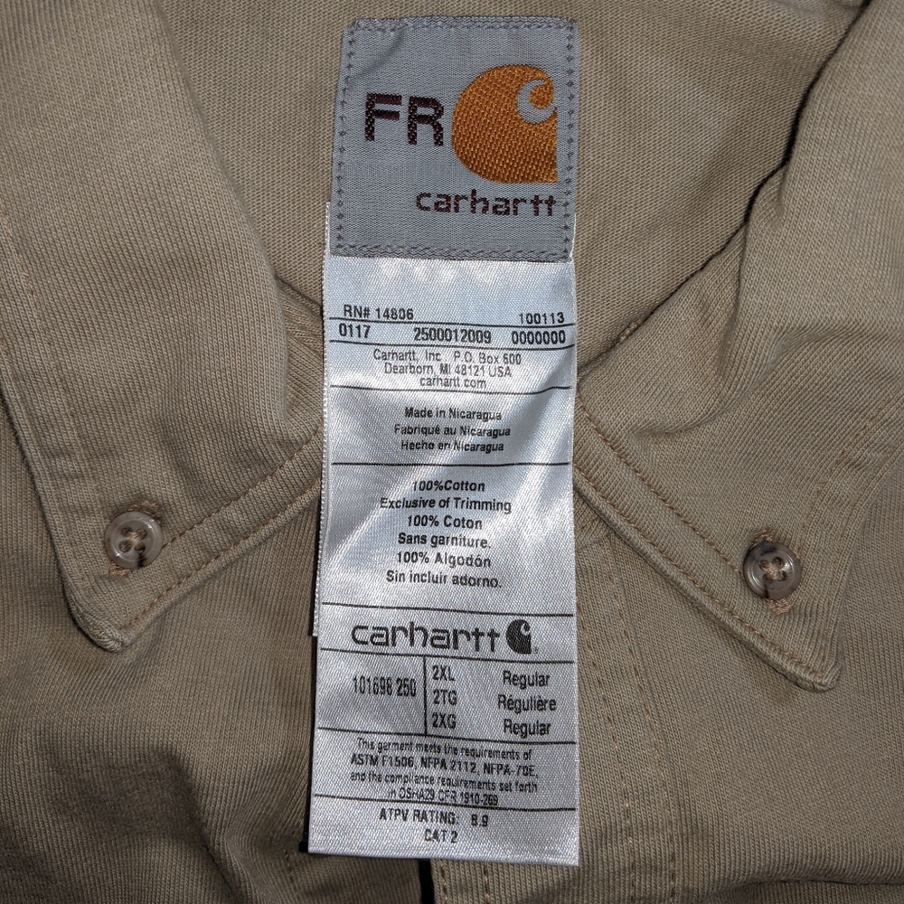 Carhartt Fr Collared Button Down Long Sleeve - image 3